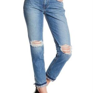 Joe's Jeans The Ex-Lover Destroyed Boyfriend Straight Ankle Denim Jeans Size: 31